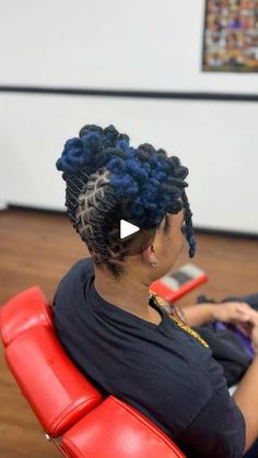 5.9K views · 2.4K reactions | I want to be a loc petal 🧘🏽‍♀️  #locs #dreads #locstyles #dreadstyles #womenlocstyles #bluehair #bluelocs #womendreadstyles #petalbuns #locpetals #barrelroll #barrellrolls #updo #updohairstyles #updostyles #updos | Carla Jean Loc Petals Hairstyles, Loc Updo Styles Medium, Petal Locs, Loc Updo, Updo Styles, Loc Styles, I Want To Be, Hair Updos, Blue Hair