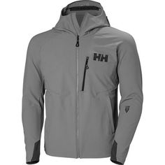 The Odin Pro Shield Fleece Jacket is a versatile mountain top that combines welterweight warmth with modest weather protection. Helly Hansen stitched it with their own Pro Shield fabric to keep us feeling right on the hike thanks to its breathable and insulating properties. Windproof Functional Fleece Jacket For Winter Sports, Functional Windproof Fleece Jacket For Winter Sports, Technical Windproof Track Jacket For Outdoor, Technical Outdoor Fleece Outerwear, Technical Fleece Outerwear For Outdoor, Functional Windproof Fleece Jacket For Hiking, Functional Fleece Track Jacket For Outdoor, Sporty Gray Fleece Jacket For Outdoor, Technical Long Sleeve Hooded Jacket For Outdoor