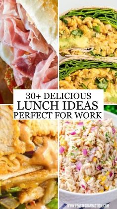 some delicious lunch ideas that are perfect for work