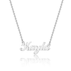 PRICES MAY VARY. NAME NECKLACE: Personalized name pendant necklace for everyone who named Kayla. SIZE: 18”+2.5” extension chain, adjustable chain help you find a comfortable length. MATERIAL: Made of quality Stainless Steel, Hypoallergenic, Not easy change colour or tarnish, lead free and nickel free. Perfect Gift: Elegant package ready for giving, will be your best choice. Easy Go with Party, Dating and Variety Occasions. After-Sales Service: 60-Day No-Risk Return Policy. Personalized Custom Na Kayla Necklace, Kayla Name, Letter Name Necklace, Name Pendant, Name Jewelry, Custom Name Necklace, Necklace Dainty, Necklace Personalized, Gold Plated Necklace