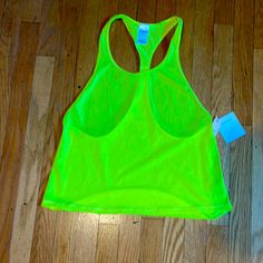 Neon Yellow Victoria Secret Sport Tank Top Brand New Never Worn With Tags Green Sleeveless Tank Top For Light Sports, Summer Sportswear Crop Top For Light Exercise, Sporty Green Racerback Top, Casual Racerback Tops For Light Sports, Fitted Tops For Summer Exercise, Fitted Tops For Light Exercise In Summer, Victoria's Secret Sporty Tops For Sports, Green Tank Top Sportswear, Summer Sportswear Tops With Racerback