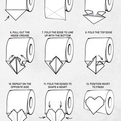 how to fold a toilet paper - step by step instructions