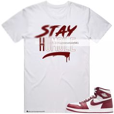 Shirt To Match Jordan 1 Retro High OG Artisanal Red | eBay White Moisture-wicking Shirt For Streetwear, Red Moisture-wicking T-shirt For Streetwear, University Red Tops With Logo For Streetwear, Casual Red Shirt With Letter Print, Casual Red T-shirt For Sports, University Red Graphic Tee For Streetwear, Red Streetwear T-shirt With Front Print, Sporty Red Shirt For Streetwear, Casual University Red Tops For Streetwear