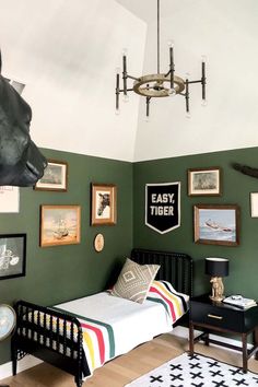 Green Bedroom Walls Green Boys Room, Boy Bedrooms, Boy Rooms, Kid Rooms, Shared Room, Boys Rooms