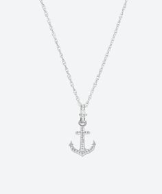 Bon Voyage & Anchors Away! Come sail away with us, feel the breeze blowing in your hair with drink in hand. Relax and let nautical ways remind you to enjoy life. ⚓ Brilliant, casual and chic. Show off your love of boating and the sea with this elegant charm necklace. Crystal Bail Weigh: 1.1 grams Size: .75 x .5 inches Swarovski™ crystal .925 Sterling Silver solid core precious base metal Gold is 24K Gold dipped .925 Sterling Silver solid core Dark Blackish finish is Oxidized dipped .925 Sterling Gallery Jewelry, Anchor Charm, Anchor Necklace, Rose Gold Chain, Gold Dipped, Virtual Fashion, Fine Jewels, Gold Chains, Jewelry Stores