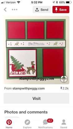 the screen shot shows an image of a christmas card, which is on sale for $ 2