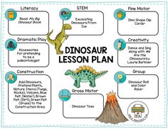 Dinosaur Lesson Plan, Daycare Curriculum, Lesson Plans For Toddlers