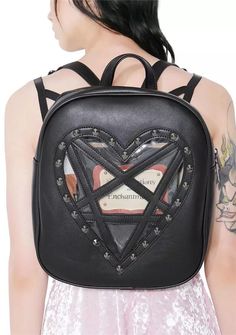 Black Punk Gothic Transparent Design Heart Backpack on Storenvy Steampunk Backpack, Gothic Backpacks, Women Steampunk, Transparent Heart, Gothic Cosplay, Bag Transparent, Heart Vintage, Black Punks