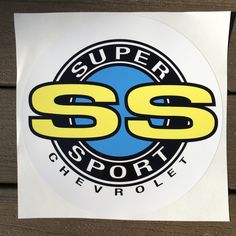 a sticker that says super sport chevrolet