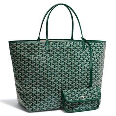 Goyard St Saint Louis Gm Green Goyardine Wallet Pouch Tote Handle Shoulder Bag ********** Goyard ********** Brand: Goyard Size: Gm (22 X 13 X 7.5) Name: Saint Louis Color: Green Style: Top Handle Tote Material: Coated Textile / Calfskin Leather The Goyard St. Louis Tote Monogram Chevron Gm Green Is One Of The Most Sought After Goyard Handbags With This Tote, Goyard Focused On Functionality As Well As Simplicity, Making The Bag Lightweight, Waterproof And Reversible The St. Louis Totes Are Crafte Ultra Mini Ugg, Goyard Tote Bag, Crossbody Bag Outfit, Goyard Handbags, Goyard Tote, Ugg Ultra Mini, Goyard Bag, Wallet Pouch, Designer Shoulder Bags