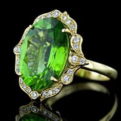 Luxury Wedding Jewelry, Flower Luxury, Manipura Chakra, Spirit Guide, History Quotes, Gold Color Ring, Green Stone Rings, Trendy Ring, Peridot Ring