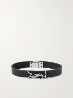 Shop SAINT LAURENT Opyum Leather and Silver-Tone Bracelet, Explore the latest in-season SAINT LAURENT collection today on MR PORTER Saint Laurent Collection, Bracelet For Men, Mr Porter, Bracelets For Men, Bag Making, Fashion News, Latest Fashion, Saint Laurent, Silver Tone