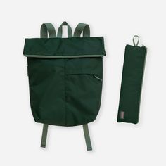 green foldable backpack for travel - flip & tumble - best packable backpack for travel Rucksack Style, Backpack For Travel, Backpack Fjallraven, Foldable Backpack, Packable Backpack, Day Backpacks, Trip Essentials, Lightweight Backpack, Medium Backpack