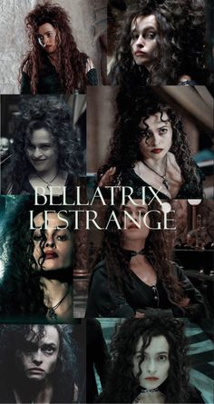 the poster for bellatrix's upcoming album is shown in multiple pictures, including her hair