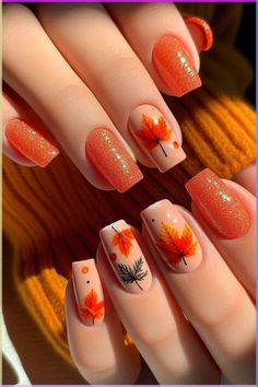 OMG, this list of fall nail designs is amazing! It’s full of cute and trendy ideas perfect for 2024. Whether you love simple or bold looks, there’s something for everyone. The options for almond, square, and coffin shapes are perfect, and the green shades are ideal for November. Check it out for stylish nail inspiration! Thanksgiving Nails Design Fall, Thanksgiving Nail Designs, Thanksgiving Nail Art, Cute Nails For Fall, Short Nails Art, Thanksgiving Nails, Nail Swag, Fall Nail Art, Fall Nail Colors