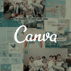 a collage of photos with the words canva