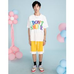 Size (cm) XS S M L XL Length 64 67 70 73 77 Chest 100 112 116 120 126 Shoulders 49 50 52 53 57 The t-shirt version of our most popular multi-color logo scheme. Relaxed Boxy Fit 100% Heavy Cotton Unisex Approximately 300gs -->-->-->-->-->-->-->--> Spring Rainbow Short Sleeve T-shirt, Casual Rainbow T-shirt For Summer, Multicolor Letter Print T-shirt For Streetwear, Multicolor Short Sleeve T-shirt For Streetwear, Sporty Multicolor Short Sleeve T-shirt, Yellow Cotton T-shirt With Graphic Design, Summer Rainbow Short Sleeve T-shirt, Spring Multicolor Slogan T-shirt, Spring Multicolor Graphic Design T-shirt