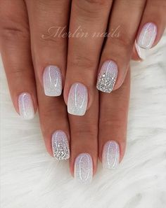 French Pedicure, Valentine Nails, Colorful Nails, Manicure Tips, Wedding Nails Design, Bride Nails, Nail Designs Glitter, Dipped Nails