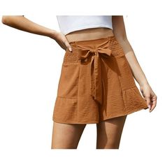 Asklazy Women's high waisted flowy shorts,Elastic waist shorts,ruffle shorts.omfortable fabric,Premium fabric is soft,smooth and skin-friendly with good breathability, ensure comfort all day long, it is not transparent, does not wrinkle . Size: XL.  Color: Multicolor.  Gender: female.  Age Group: adult. Coffee Outfit, Wide Leg Shorts, Bottom Workout, Flowy Shorts, Plus Size Activewear, Elastic Waist Shorts, Ruffle Shorts, Womens Activewear, Summer Shorts