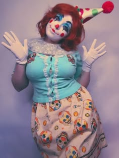 Cute Clown Makeup, Clown Dolls, Circus Makeup