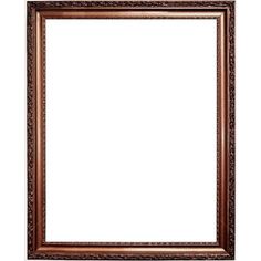 an old wooden frame on a white background with clipping area for text or image