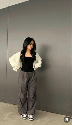 Wife Pants Outfit, Outfit Ideas Non Basic, Layered Hair With Curtain Bangs Asian, Rainy Day Outfit Acubi, Cute Fits Korean, Asian Baddie Outfit Aesthetic, Outfit Inspo For Short People, Cozy Girly Outfits, Abg Style Outfit Korean