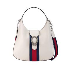 Gucci Hobo Bag, Gucci Purses, Leather Hobo Handbags, White Shoulder Bag, White Purse, White Purses, White Handbag, Handbag Heaven, Leather Shoulder Handbags