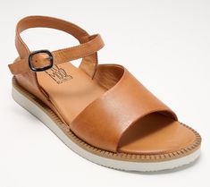 Your gauze beach pants, denim crops, and sundresses will thank you -- when you swap standard flip-flops for these European leather sandals! Crafted with coverage that complements the shape of your foot, the low-heeled style helps ensure you're never underdressed for the day's chic destination. From Miz Mooz. Leather Slingback Sandals For Summer, Summer Vacation Leather Slingback Sandals, Leather Slingback Sandals For Summer Vacation, Casual Summer Sandals With Leather Footbed, Summer Beach Slingback Sandals With Leather Footbed, Summer Sandals With Leather Footbed, Comfortable Ankle Strap Slingback Sandals For Summer, Casual Leather Wedge Sandals For Beach Season, Comfortable Wedge Sandals With Leather Footbed For Summer