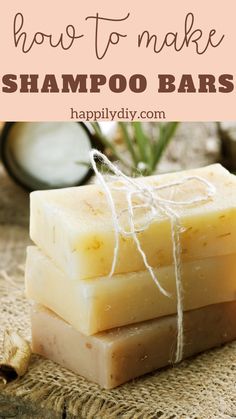 handmade shampoo bars How To Make Shampoo, Lush Shampoo, Homemade Body Care, Solid Shampoo Bar, Homemade Shampoo, Diy Shampoo, Bar Recipe