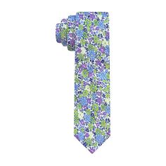 The J. Ferrar floral tie is designed for the fashion conscious guy. Made of the finest cotton blend to give you a seasonal look. Can be dressed up with a jacket or down without. Measurements: 58 Length/Inches, 3 Width/InchesBase Material: 100% PolyesterFabric Description: WovenLining Material: PolyesterCare: Dry Clean OnlyTie Width: Narrow Width TieCountry of Origin: Imported Elegant Cotton Ties For Spring, Formal Cotton Ties With Floral Print, Cotton Standard Tie For Summer, White Cotton Ties For Summer, White Cotton Summer Ties, Spring White Cotton Suit And Tie Accessories, Classic Standard Tie For Spring, Classic Floral Print Ties For Summer, Classic Floral Print Suit And Tie Accessories For Spring