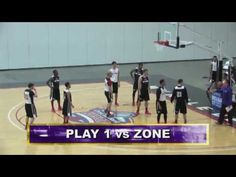 a group of young men standing on top of a basketball court