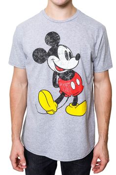 PRICES MAY VARY. Officially licensed Disney Mickey Mouse T-shirt, with a distressed print for a worn and vintage look. Standard Adult Men's sizes and Fit that can be worn by women who prefer a looser boyfriend fit. Crafted to pay homage to the legacy of Disney, the Mickey Mouse Classic Distressed Standing T-Shirt celebrates the character who has remained at the heart of the magic for generations. With the Disney Mickey Mouse Classic Distressed Standing T-Shirt, you can proudly wear your admirati Mickey Mouse Classic, Disney Gear, Mickey Mouse Shorts, Classic Mickey Mouse, Mickey Shirt, Mickey Mouse T Shirt, Disney Men, Retro Tee, Classic Disney