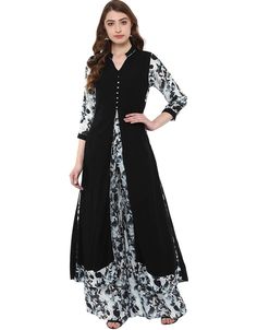 Black Rayon Palazzo Straight Black Machine Work:Arabic Attire #desisalwarkameez #cheapindiansalwarkameez #suitssalwar #designersalwarsuitsonline #onlinereadymadesalwarkameezshoppinginindia #suitsdesigns #newstylesuitsforladies #salwarkurtadesigns #newfashionsalwarkameezpictures #bestindiansalwarkameezonline #designerchuridarpatterns #newfashionsalwarkameez #bestsalwarkameez #kurtashalwarladies #indiansareeandsalwarkameez #exclusivesalwarkameez #newsuitsforwomen Fitted Black Palazzo Set For Party, Fitted Black Spring Kurta, Fitted Palazzo Set For Party With Front Open, Traditional Black Sets For Spring, Black Fitted Long Sleeve Palazzo Set, Front Open Party Dress For Eid, A Line Kurti, Kurta Palazzo Set, Fashion Corner