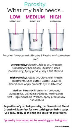 Low Porosity Hair Products, Natural Hair Care Tips, Hair Porosity, Diy Hair Care, Hair Remedies, Hair Maintenance, روتين العناية بالبشرة, Hair Care Tips