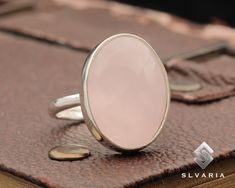 Natural Rose Quartz Ring, Gemstone Ring, 925 Sterling Silver, Oval Solitaire Women's Ring, Unique Pinky Ring, Wife Gift, Rings for Women ⭐3 YEAR GUARANTEE FOR ANTI-TARNISH⭐ 💍Item Details💍 SKU CODE: IT1D1813107 ★ Material: 925 Sterling Silver (Rhodium Plated) ★ Silver Weight: App. 3.4 Grams {6 USA Size] ★ Ring Diameter: 1.9-2.9 Cm ★ Ring Size: Available in variations  ★ Gemstone: Natural Rose Quartz ★ Gemstone Size: 18x13 mm ★ Gemstone Shape: Oval ★ Ring Plate: Available in variations to Rose G Oval Rose Quartz Rings As Gift, Silver Oval Rose Quartz Jewelry, Adjustable Nickel-free Rose Quartz Jewelry, Adjustable Rose Quartz Ring, Adjustable Rose Quartz Rose-colored Jewelry, Ring Plate, Rose Quartz Ring, Natural Stone Jewelry, Rose Quartz Gemstone