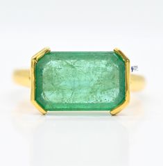 14k Natural emerald ring Details... Genuine emerald ring  Gemstone Details.... Emerald Type - Natural Emerald Emerald Cut -  Octagon Cut Emerald Color - green Emerald Origin - Zambia oiled Emerald Diameter - 12.40*7.90MM Emerald Weight - 3.4Crt Approx. Split Shank Style Ring Unisex use. Ring size: All Size Available Gold Details... 14K  Yellow Gold (White & Rose Gold is also available) 14kt -   3.00  Grm 18Kt -   3.60 Grm  14K Solid Gold Natural Emerald Ring, Birthstone Ring,Christmas Gift, May Formal Octagon Emerald Ring May Birthstone, Formal Octagon Emerald Ring For May Birthstone, Green Sapphire Ring With Prong Setting, Emerald Cut, Green Emerald Cut Sapphire Ring With Prong Setting, Emerald Cut Green Sapphire Ring With Prong Setting, Green Octagon Emerald Promise Ring, Gia Certified Emerald Cut Emerald Ring For May Birthstone, Emerald Baguette Cut Ring With Bezel Setting, Baguette Cut Bezel Set Emerald Ring