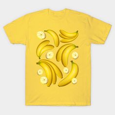 Sunny and Exotic Banana Fruit, created on Vector Graphic Art Technique. Decorative Elements assembled to compose a Fruity Summer Pattern. Copyright BluedarkArt. -- Choose from our vast selection of Crewneck and V-Neck T-Shirts to match with your favorite design to make the perfect graphic T-Shirt. Pick your favorite: Classic, Boxy, Tri-Blend, V-Neck, or Premium. Customize your color! For men and women. Banana Pattern, Banana Fruit, Summer Patterns, Art Techniques, V Neck T Shirt, Graphic Art, Graphic Tshirt, Tshirt Designs, T Shirt