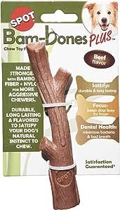 an image of a dog chew toy with its teeth and bone attached to the package