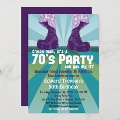 an image of a 70s's party flyer