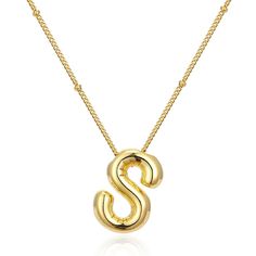 PRICES MAY VARY. Classic Design: The initial bubble necklace contain 26 letters from A to Z. You can choose according to your needs, or choose multiple styles for stacking and matching Product Size: The Balloon Initial Letter Necklace is 17.7"+1.97" adjustable chain for the balloon Initial necklace, you can adjust as you want to make it comfortable Product Material:The 14k gold plated necklace is suitable for daily wearing, lightweight, no irritation to skin. We recommend removing your jewelry w Gold Initial Pendant Necklace With Letter Print, Gold Initial Pendant Necklace For Birthday, Gold Initial Necklace With Letter Print As Gift, Gold Initial Necklace For Birthday, Mother's Day Initial Pendant Necklace With Letter Beads, Mother's Day Initial Necklace With Letter Beads, Birthday Initial Pendant Necklace With Letter Beads, Gold Initial Necklace For Birthday Gift, Gold Letter Print Necklace For Birthday