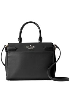 8.62"h x 10.87"w x 5"dhandle drop: 5.5"drop: 22"satchel with zip closureinterior slide pocketsstyle # wkru6951Color: Black Kate Spade Staci, Kate Spade Satchel, Black Satchel, Black Leather Satchel, Leather Satchel Handbags, Kate Spade Totes, Large Handbags, Kate Spade Purse, Black Leather Bags