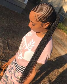 Protecting Hairstyles, Feedin Ponytail, Summer Cornrows, Vacation Braids, Ghana Weaving, Lemonade Braids, Twisted Hair, Ghana Braids, Braids Styles