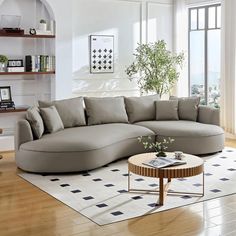 42015518785578 Luxury Curved Sofa, Leather Curved Sofa, Leather Chaise Sofa, Modern Curved Sofa, Curved Sofas, Circle Sofa, Big Families, Couch For Living Room, Modern Sofa Couch