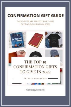 the top 10 confernation gifts to give in 2021, including books and t - shirts