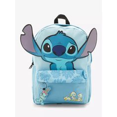 Head Out On A Trip With Your Ohana Or Head To Class With The Perfect Backpack! This Character Backpack Features Stitch Popping Out On The Front As A 3d Appliqu. A Scrump Key Chain And Some Printed Ducklings Are On The Front Zipper Pocket. Includes Padded Back And Straps, Side Pockets And An Interior Laptop Pocket. 12" X 6" X 16 1/2" Nylon; Polyester Side Pockets Front Zipper Charm Laptop Pocket Disneybound, Disney Bound, Disney Bounding, Disneybounding Stitch With Scrump, Stitch Bedroom, Stitch Experiments, Disney World Backpack, Stitch Things, Character Backpack, Mickey Mouse Backpack, Stitch Backpack, Disney Bags