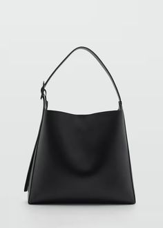 Shopper bag with buckle - Woman | MANGO USA