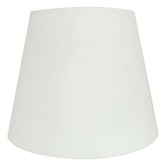 a white lamp shade on a white background