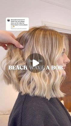 PRO HAIR HACKS, TIPS & TUTORIALS on Instagram: "Beach wave your bob using straighteners ✨  Using the @ghdhair chronos styler. They glide through the hair like a dream! Making curling and waving “effortless” obviously I know it’s not the easiest thing to curl with BUT I’m here to help so make sure you follow for more tutorials   #bob #beachwaves #flatironcurls #bobhaircut #shorthair #summerhair #brat" How To Do Beach Waves With Flat Iron, Curling Short Hair With Flat Iron, Waves With Flat Iron, Curling Short Hair, Diamond Shaped Face, Futuristic Hair, Beach Waves For Short Hair, Perfect Beach Waves, Short Hair Waves