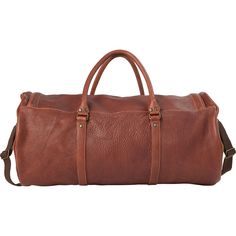 Leather Duffle Bag | Duluth Trading Company Weekend Trip Satchel With Leather Lining, Classic Leather Satchel For Weekend Trips, Classic Leather Duffle Bag For Overnight Trips, Classic Travel Bag With Leather Lining For Weekend Trips, Classic Satchel Luggage For Overnight Trips, Rugged Leather Travel Bag For Overnight Trips, Leather Luggage For Overnight Trips, Classic Bags With Leather Lining For Overnight Trips, Classic Brown Weekender Bag For Weekend Trips