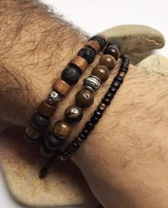 Mens Bracelet Fashion, Mens Bracelets, Diffuser Jewelry, Bracelets Fashion, Men's Bracelets, Men Bracelet, Natural Stone Beads, Fashion Jewelry Sets